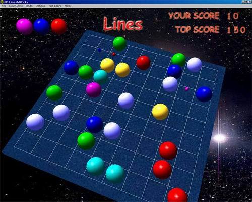 3D Lines and Blocks Screenshot